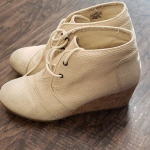 Toms Desert Whisper Burlap Booties